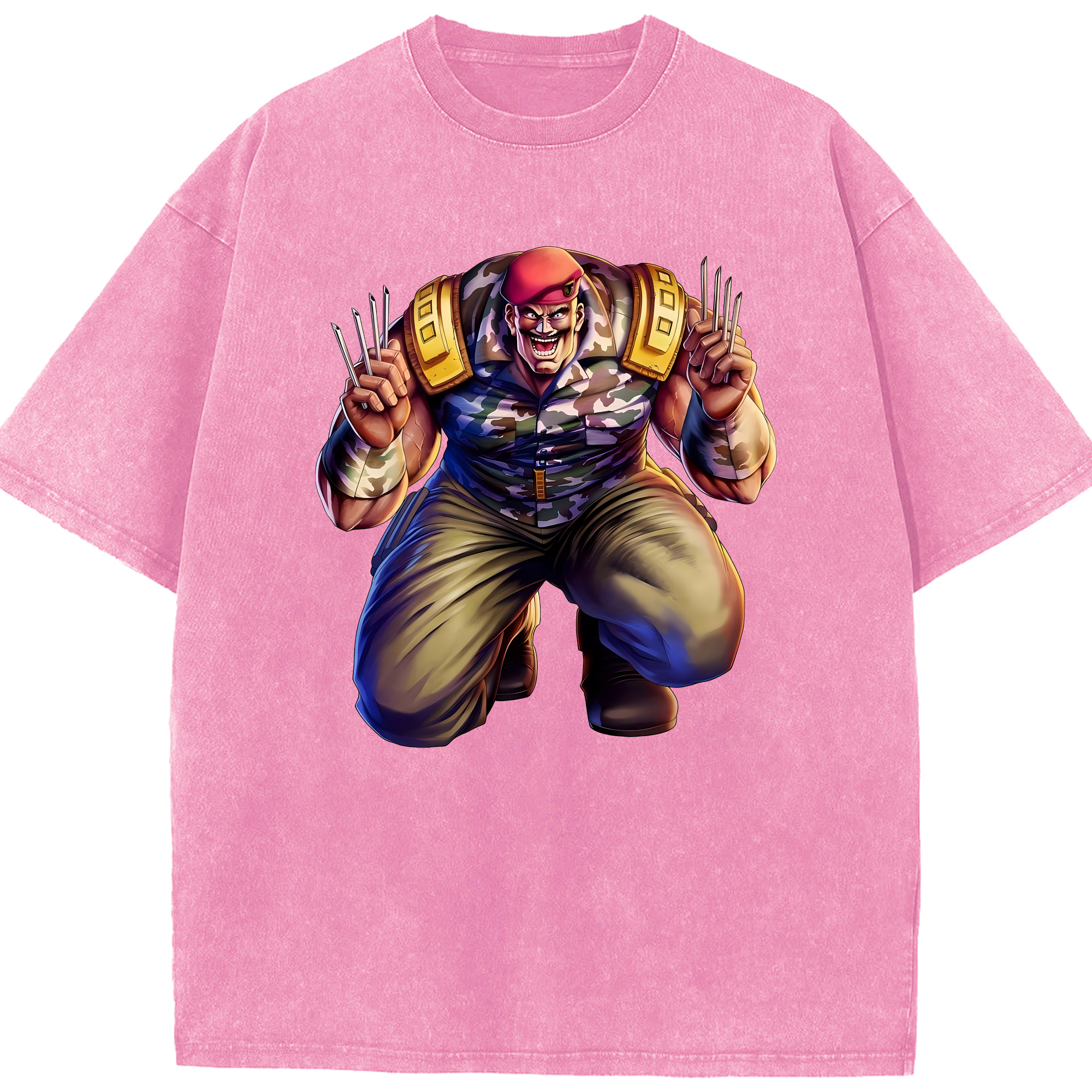 （画像用） 北斗の拳 Fist of the North Star 綿100% ヴィンテージ風 半袖Tシャツ（フロントプリント）